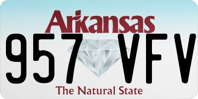 AR license plate 957VFV
