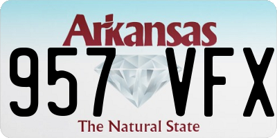 AR license plate 957VFX