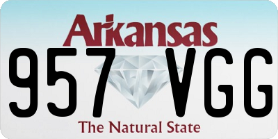 AR license plate 957VGG