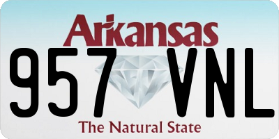 AR license plate 957VNL