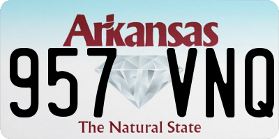 AR license plate 957VNQ