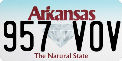 AR license plate 957VOV