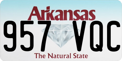 AR license plate 957VQC