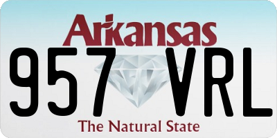 AR license plate 957VRL