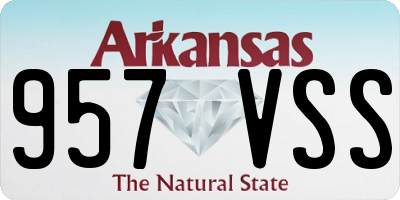 AR license plate 957VSS