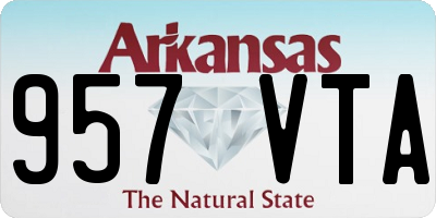 AR license plate 957VTA