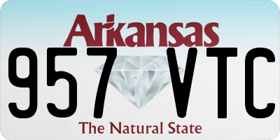 AR license plate 957VTC