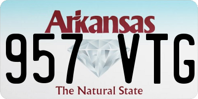 AR license plate 957VTG