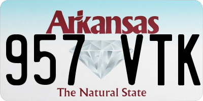 AR license plate 957VTK