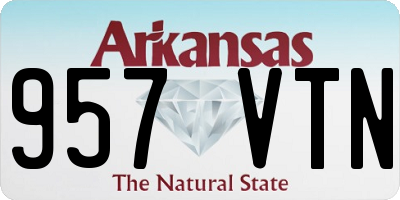 AR license plate 957VTN