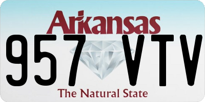 AR license plate 957VTV