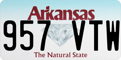 AR license plate 957VTW