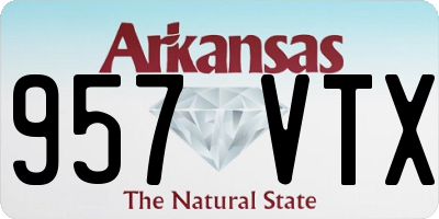 AR license plate 957VTX
