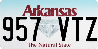 AR license plate 957VTZ
