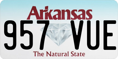AR license plate 957VUE