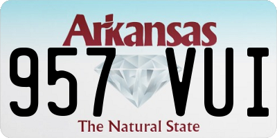 AR license plate 957VUI