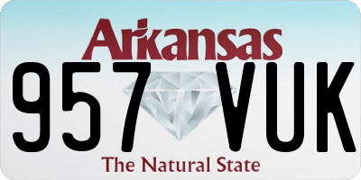 AR license plate 957VUK