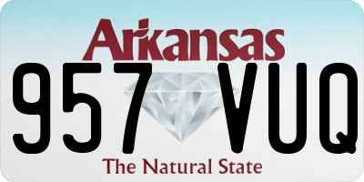 AR license plate 957VUQ
