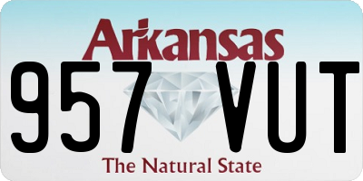 AR license plate 957VUT