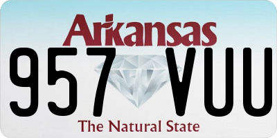 AR license plate 957VUU