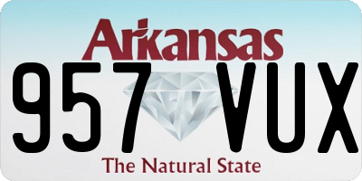 AR license plate 957VUX
