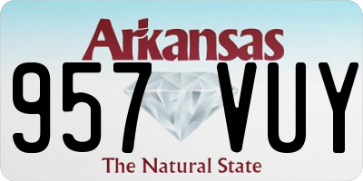 AR license plate 957VUY