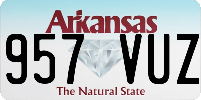 AR license plate 957VUZ