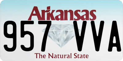 AR license plate 957VVA