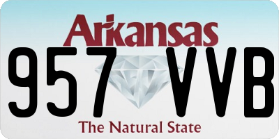 AR license plate 957VVB