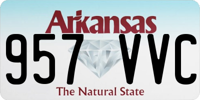 AR license plate 957VVC