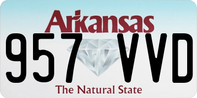AR license plate 957VVD