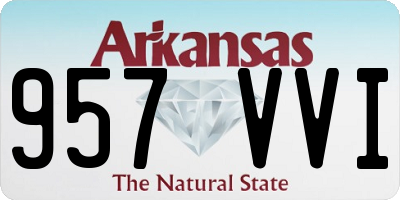 AR license plate 957VVI