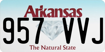 AR license plate 957VVJ