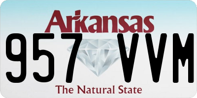 AR license plate 957VVM