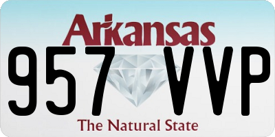 AR license plate 957VVP