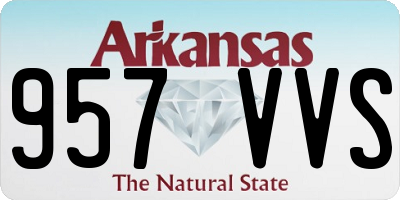 AR license plate 957VVS