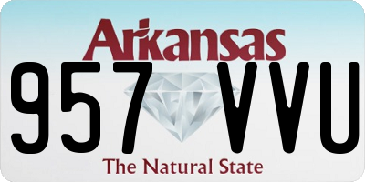 AR license plate 957VVU