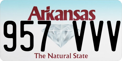 AR license plate 957VVV
