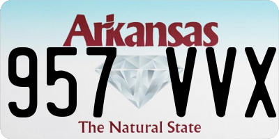 AR license plate 957VVX