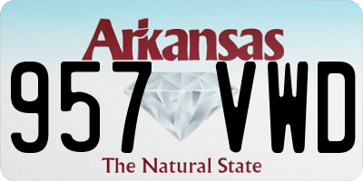 AR license plate 957VWD