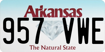 AR license plate 957VWE