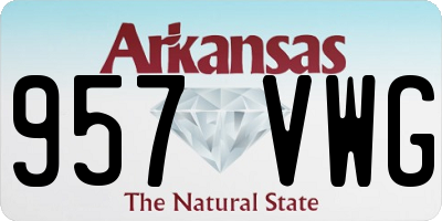 AR license plate 957VWG