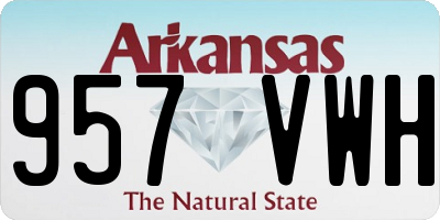 AR license plate 957VWH