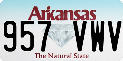 AR license plate 957VWV