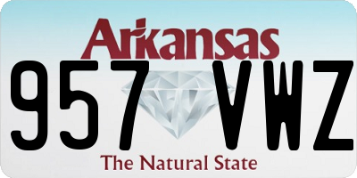 AR license plate 957VWZ