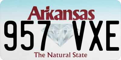 AR license plate 957VXE