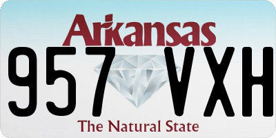 AR license plate 957VXH