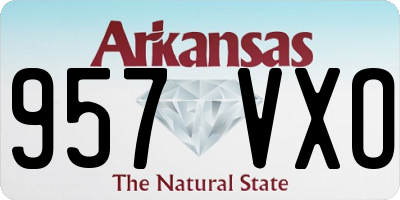 AR license plate 957VXO