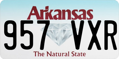 AR license plate 957VXR