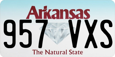 AR license plate 957VXS